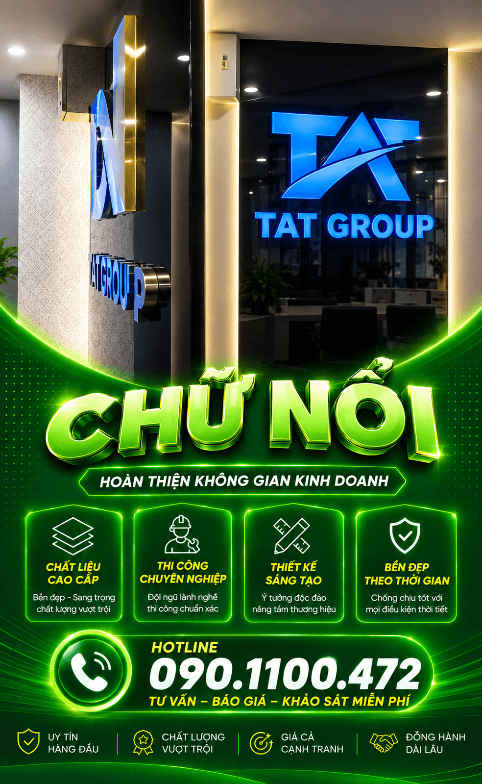 Banner Chữ Nổi
